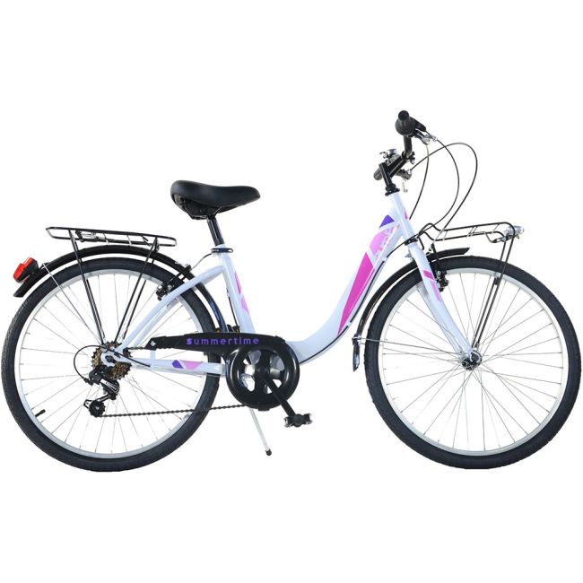 Bicicleta dino bikes 24' city summertime alb hubdb-404r-05-wh