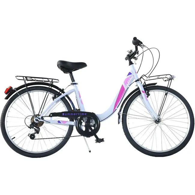 Bicicleta dino bikes 26' city summertime alb hubdb-604r-05-wh
