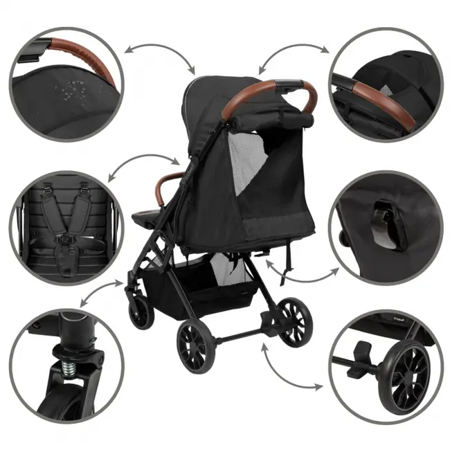 Carucior sport kidwell colmer jet black edeediwospcol01a0
