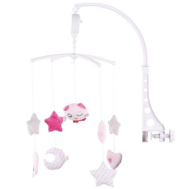 Carusel muzical pentru patut chipolino pink chicken hubmils02111pc