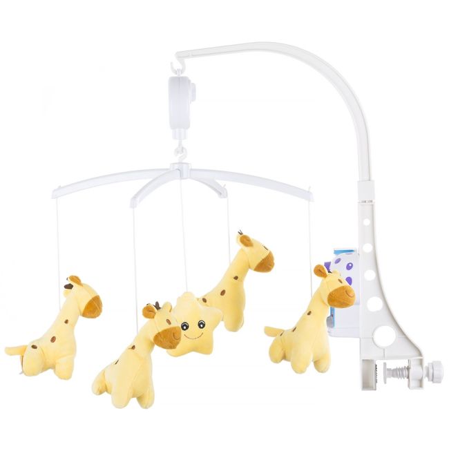 Carusel muzical pentru patut chipolino sweet giraffes hubmils02106sg