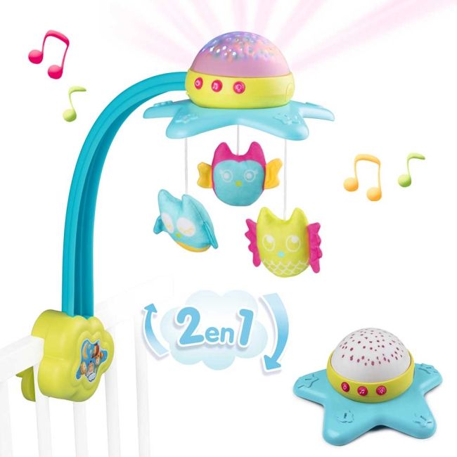 Carusel muzical smoby cotoons star 2 in 1 hubs7600110116