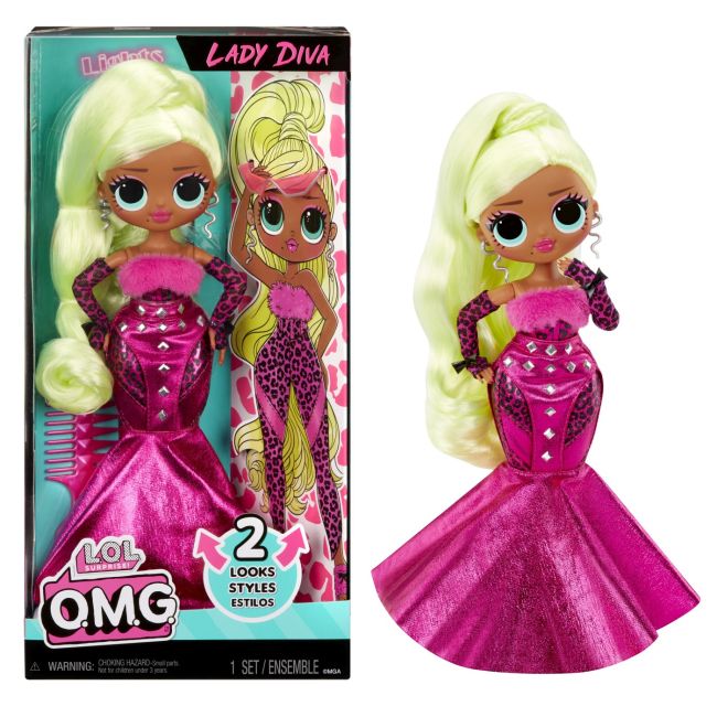 L.O.L. SURPRISE! OMG LADY DIVA PAPUSA FASHIONISTA CU ACCESORII VIVMGA591597EUC