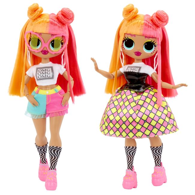 L.O.L. SURPRISE! OMG NEONLICIOUS PAPUSA FASHIONISTA CU ACCESORII VIVMGA591580EUC