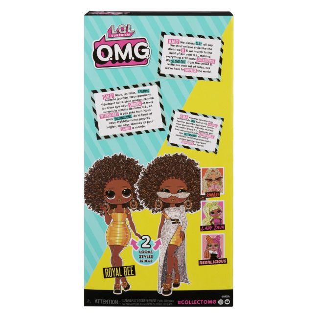 L.O.L. SURPRISE! OMG ROYAL BEE PAPUSA FASHIONISTA CU ACCESORII VIVMGA591603EUC