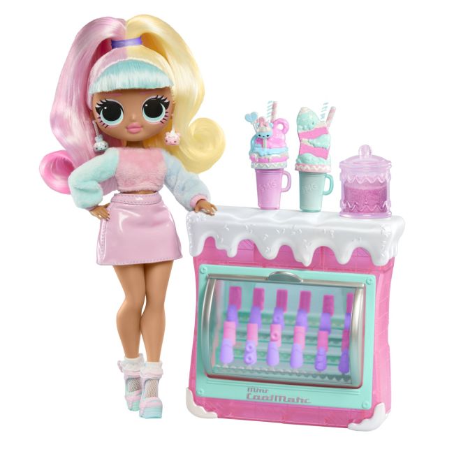L.O.L. SURPRISE! OMG SWEET NAILS CANDYLICIOUS SPRINKLES SHOP SET PAPUSA CU ACCESORII VIVMGA503781EUC