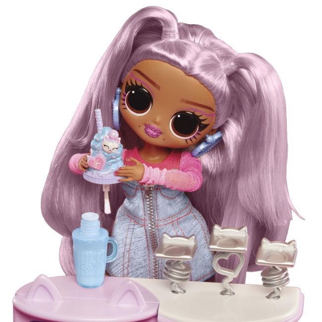 L.O.L. SURPRISE! OMG SWEET NAILS KITTY K CAFÉ SET PAPUSA CU ACCESORII VIVMGA503859EUC