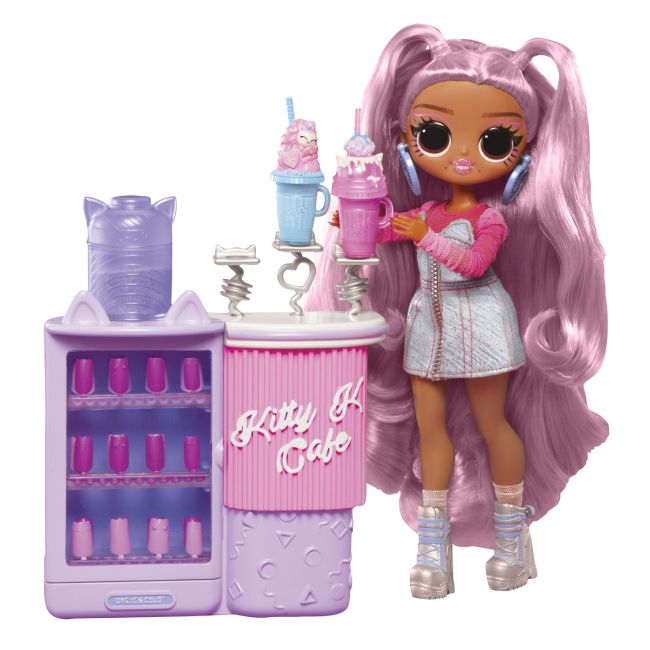 L.O.L. SURPRISE! OMG SWEET NAILS KITTY K CAFÉ SET PAPUSA CU ACCESORII VIVMGA503859EUC