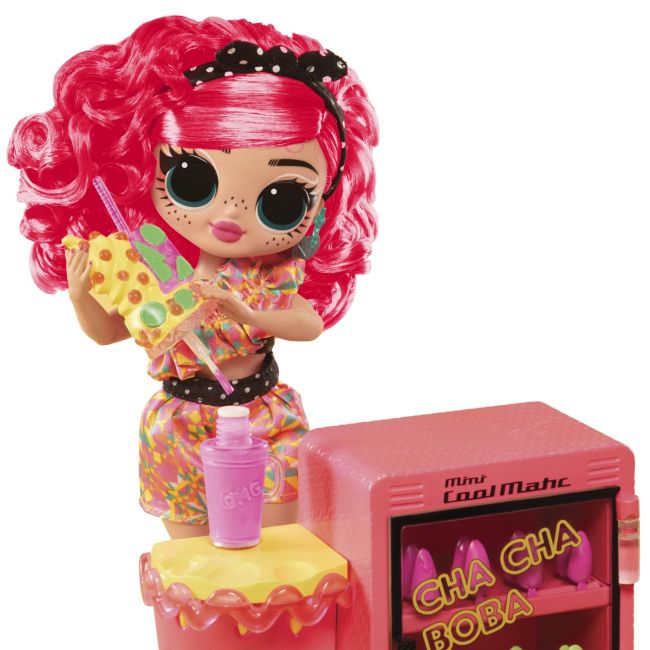 L.O.L. SURPRISE! OMG SWEET NAILS PINKY POPS FRUIT SHOP SET PAPUSA CU ACCESORII VIVMGA503842EUC