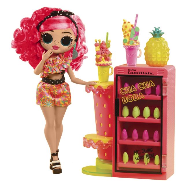L.O.L. SURPRISE! OMG SWEET NAILS PINKY POPS FRUIT SHOP SET PAPUSA CU ACCESORII VIVMGA503842EUC