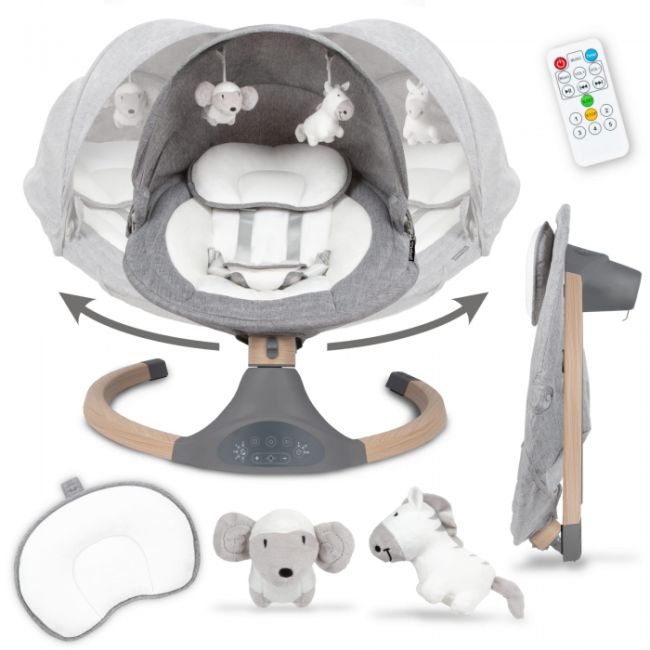 Leagan electric 2 in 1 kidwell luxi - wooden dark melange edeedibuellux01a3