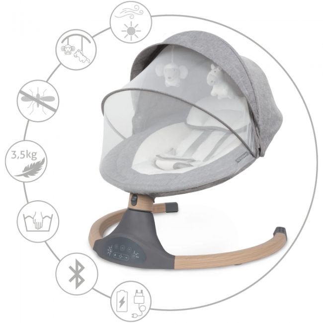 Leagan electric 2 in 1 kidwell luxi - wooden dark melange edeedibuellux01a3