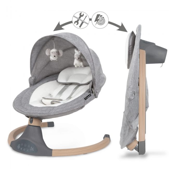 Leagan electric 2 in 1 kidwell luxi - wooden dark melange edeedibuellux01a3