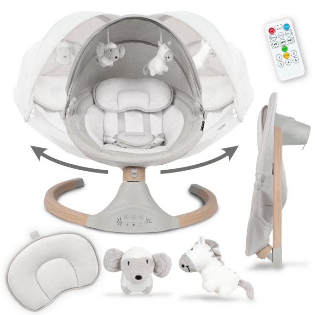 Leagan electric 2 in 1 kidwell luxi - wooden light melange edeedibuellux01a4