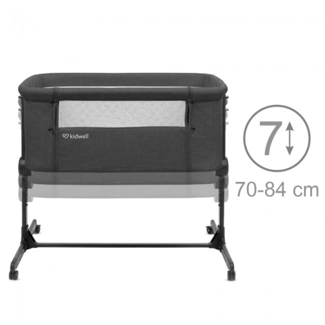 Patut cu laterala deschizabila kidwell snuzzy - dark grey edeedilodosnu01a2