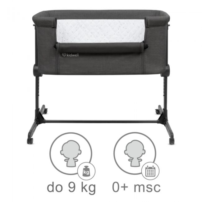 Patut cu laterala deschizabila kidwell snuzzy - dark grey edeedilodosnu01a2