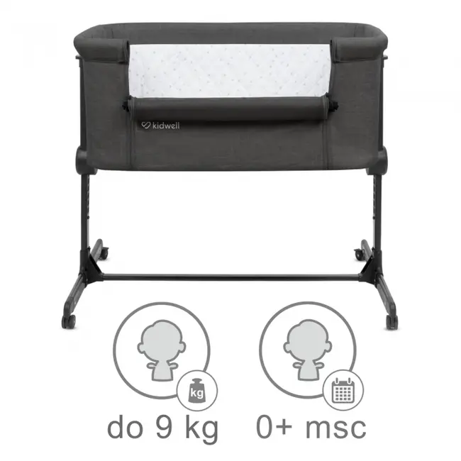 Patut cu laterala deschizabila kidwell snuzzy - dark grey edeedilodosnu01a2