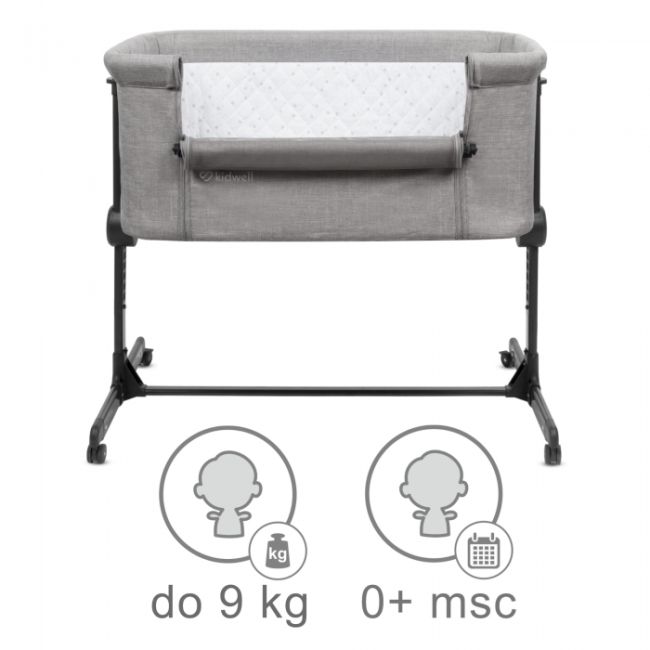 Patut cu laterala deschizabila kidwell snuzzy - light grey edeedilodosnu01a1