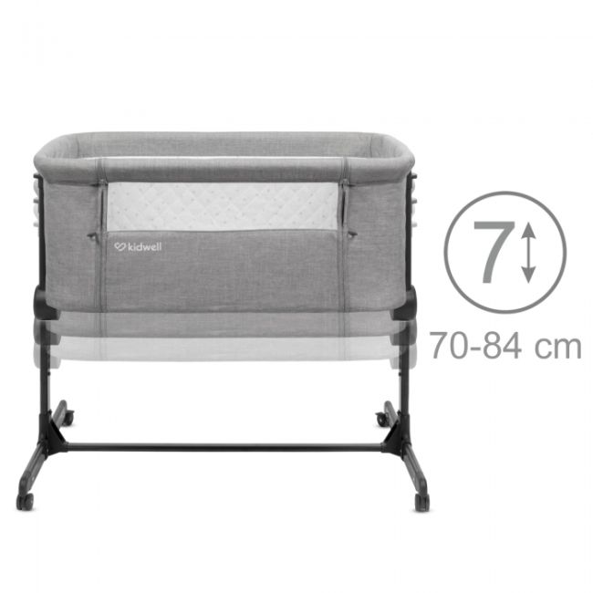 Patut cu laterala deschizabila kidwell snuzzy - light grey edeedilodosnu01a1