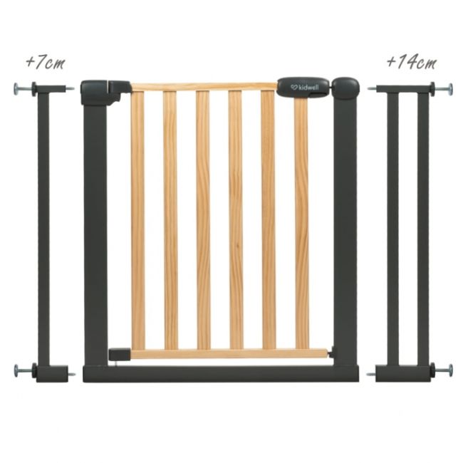 Poarta de siguranta 74-105 cm kidwell trasti - negru edeedibrzatra01a1