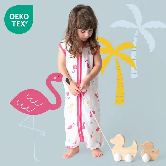 Sac de dormit cu picioruse Bamboo Flamingo 70 cm 0.5 Tog BBXCJ310-05FW