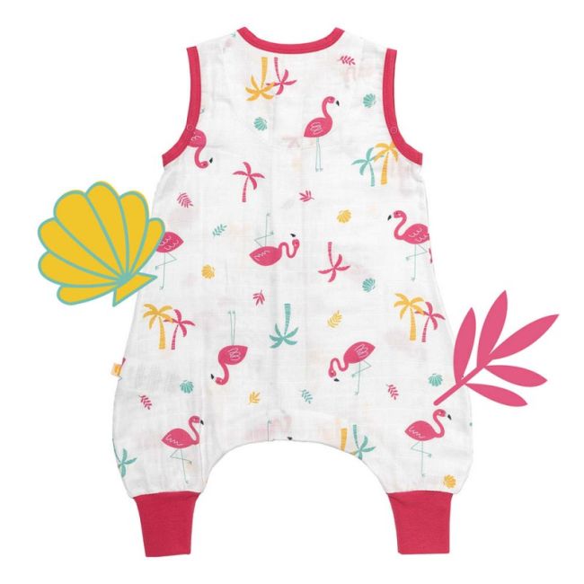 Sac de dormit cu picioruse Bamboo Flamingo 80 cm 0.5 Tog BBXCJ311-05FW