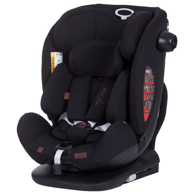 Scaun auto chipolino my size 0-36 kg i-size 40-150 cm raven cu sistem isofix hubstkms02201ra