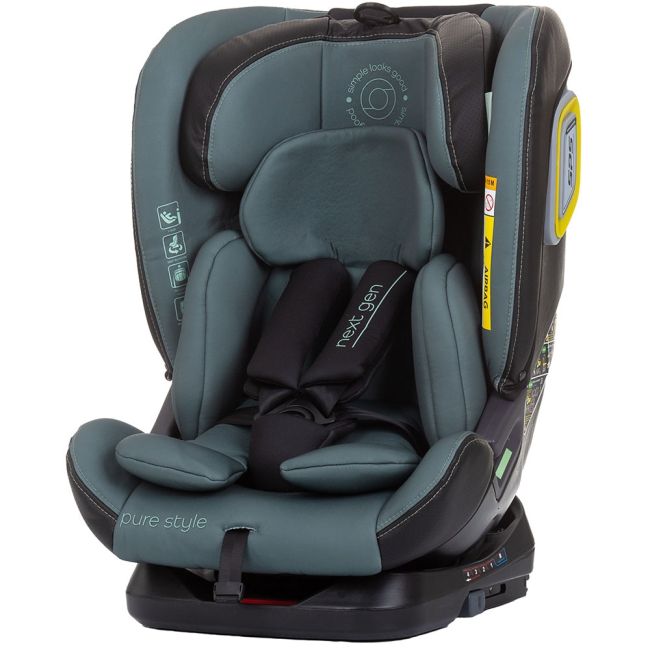 Scaun auto chipolino next gen i-size 40-150 cm aloe cu sistem isofix hubstkng02304al