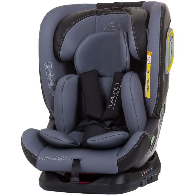 Scaun auto chipolino next gen i-size 40-150 cm graphite cu sistem isofix hubstkng02302gt