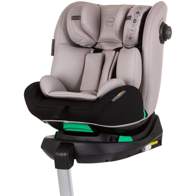 Scaun auto chipolino olympus i-size 40-150 cm macadamia cu sistem isofix hubstkol02403ma