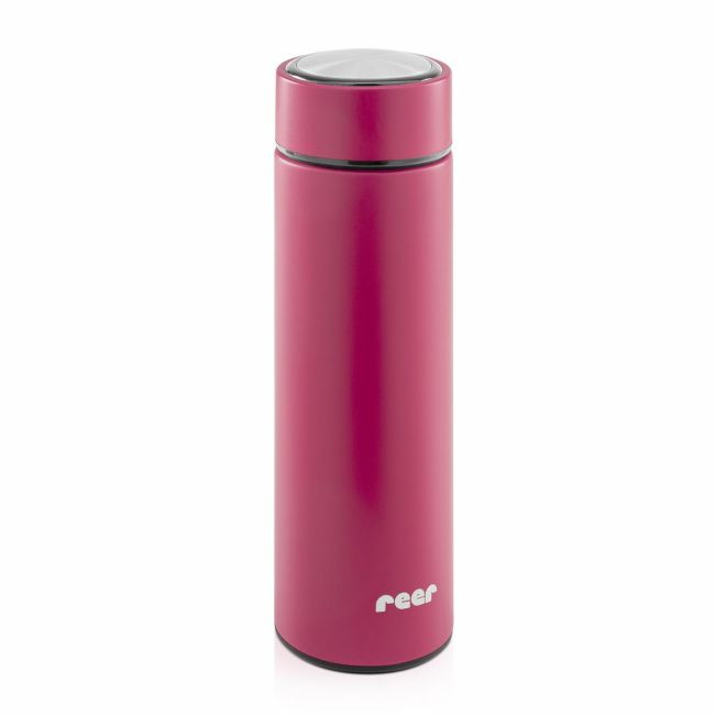 Termos din otel inoxidabil vidat ColourDesign, 450 ml, rosu, Reer 90014