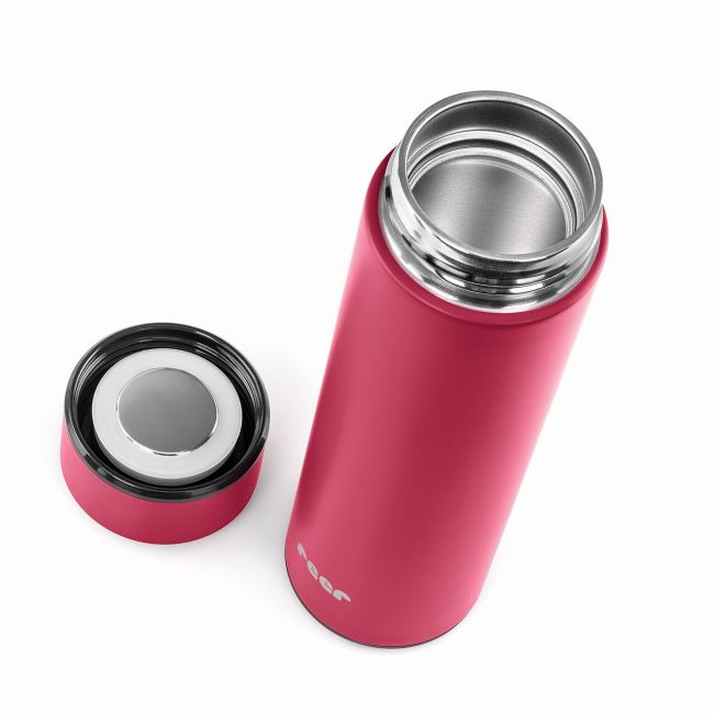 Termos din otel inoxidabil vidat ColourDesign, 450 ml, rosu, Reer 90014