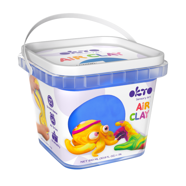 Air Clay pentru modelaj, 200g, Okto - Albastru KRTOK20008