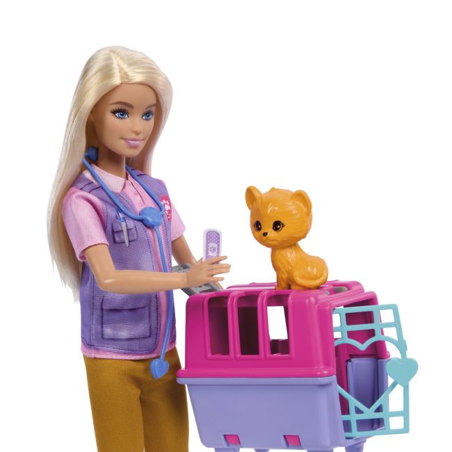 BARBIE YOU CAN BE SET PAPUSA CU DOUA ANIMALUTE DIN JUNGLA VIVMTHRG50