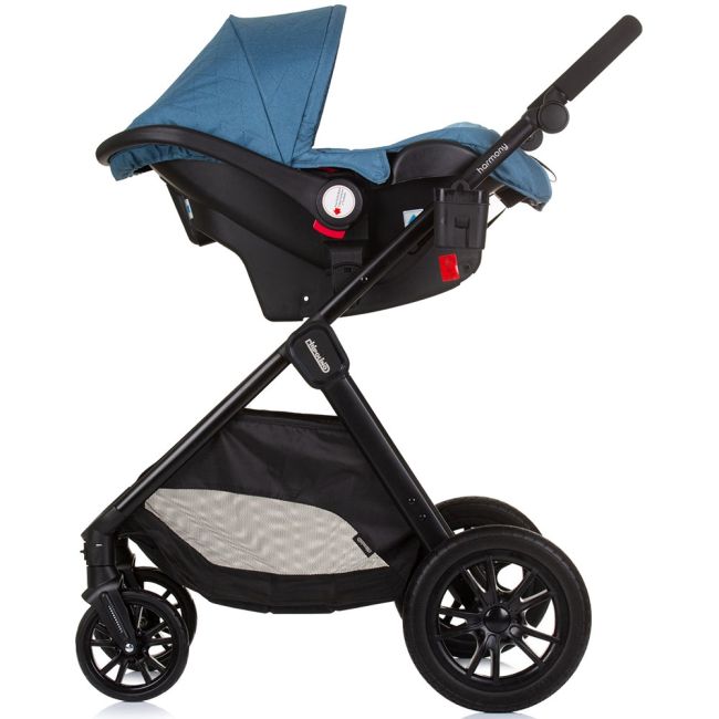 Carucior chipolino harmony 3 in 1 blue hubst-kkhr02404bl