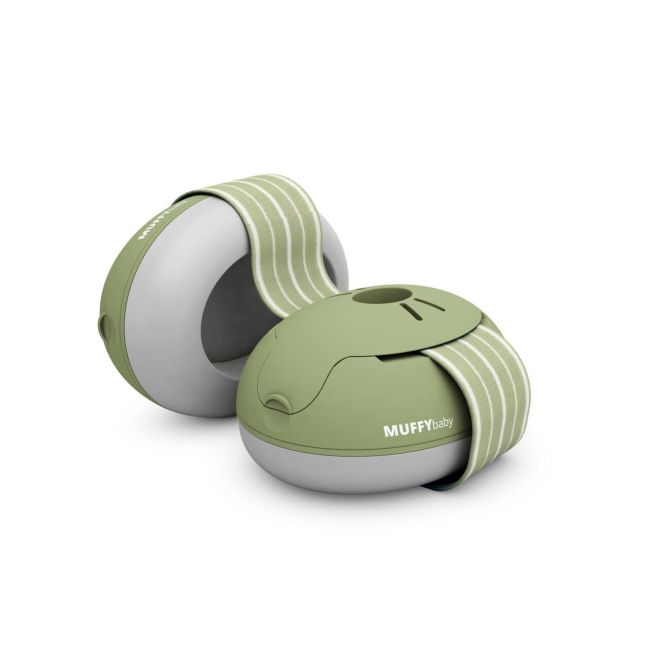 Casti antifonice pentru bebelusi, ofera protectie auditiva, SNR 23, green, ALPINE Muffy Baby ALP27464