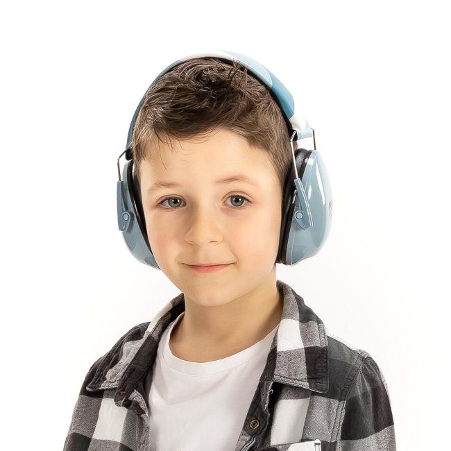 Casti antifonice pentru copii, ofera protectie auditiva, SNR 27, 5+ ani, albastru, Reer SilentGuard Kids 53293