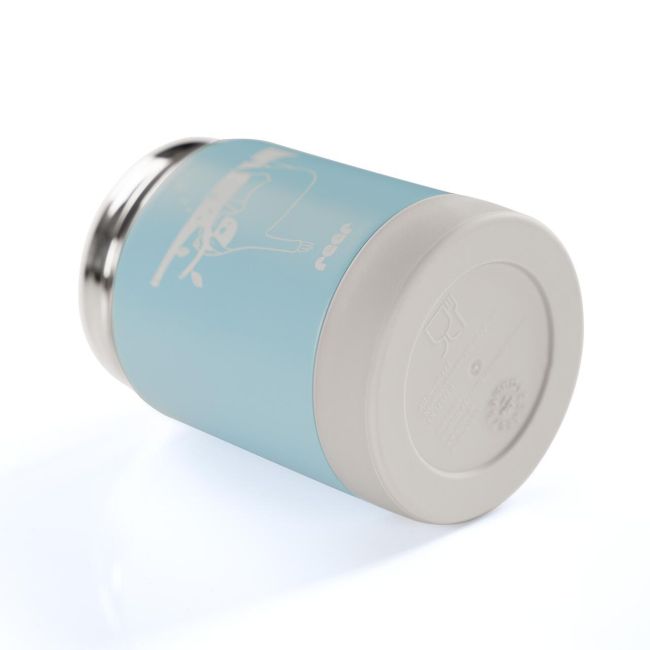 Cutie termica pentru mancare, otel inoxidabil vidat, 300 ml, albastra, Reer ColourDesign 90423