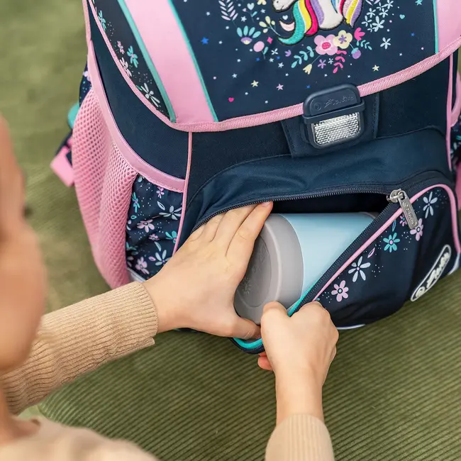 Cutie termica pentru mancare, otel inoxidabil vidat, 300 ml, albastra, Reer ColourDesign 90423