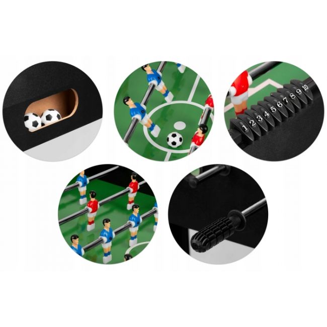 Fotbal de masa, 115 x 60 x 78 cm, neo-sport ns-805 - negru edeedi180500