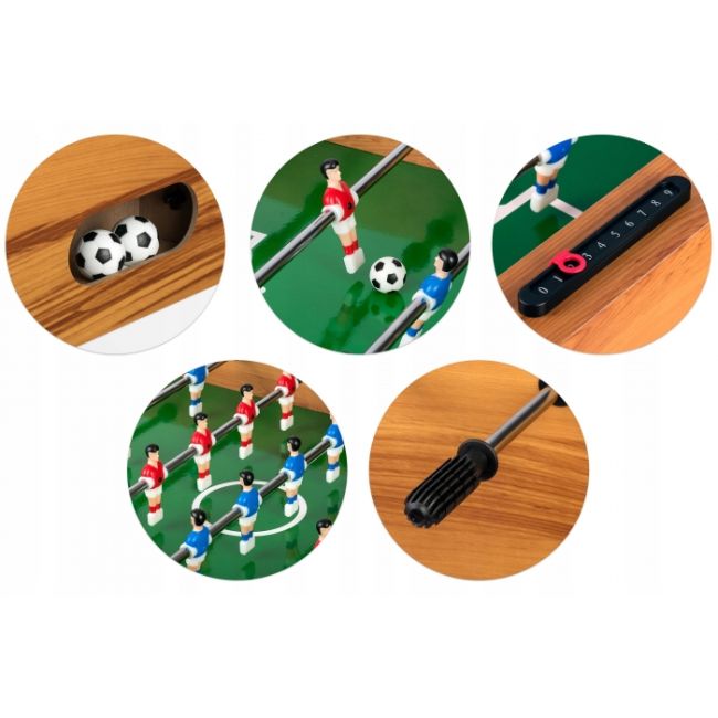 Fotbal de masa, 120 x 60 x 80 cm, neo-sport ns-803 - natur edeedi180301
