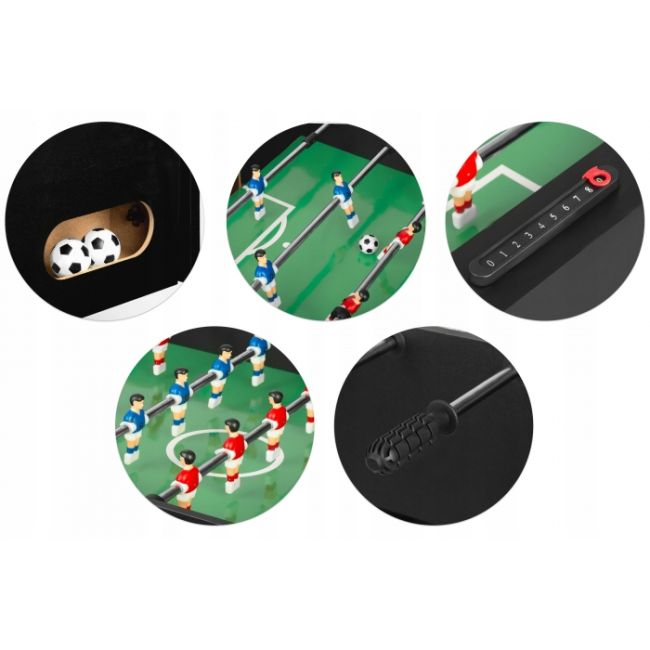 Fotbal de masa, 120 x 60 x 80 cm, neo-sport ns-803 - negru edeedi180300