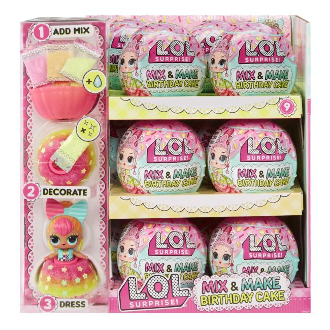 L.O.L. SURPRISE! MIX&MAKE BIRTHDAY CAKE PAPUSA TOTS VIVMGA593140EUC