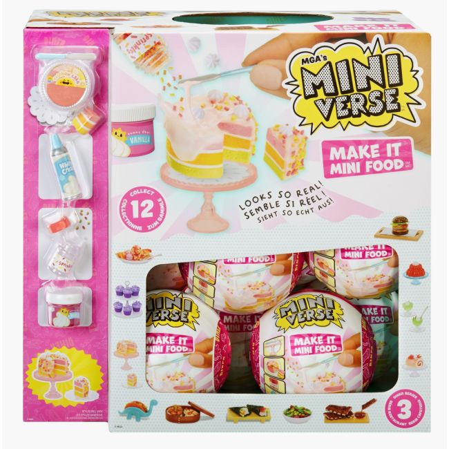MGA’S MINIVERSE MINI FOOD DINER S3 SET SURPRIZA VIVMGA505419EUC