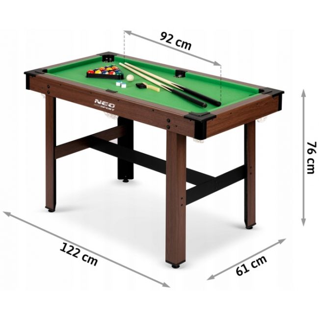 Masa de biliard, 122 x 61 x 76 cm, neo-sport ns-807 edeedi180700