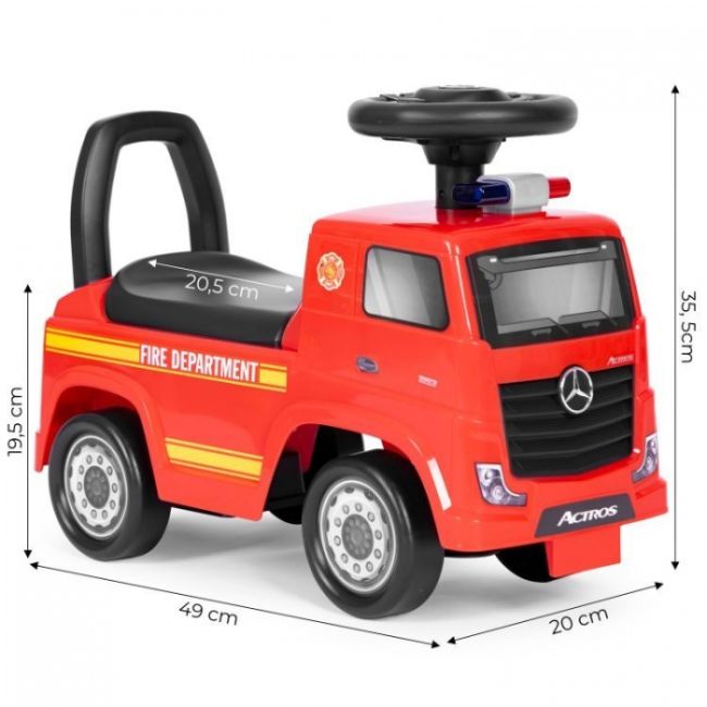Masinuta de impins mercedes pompieri - rosu edeedi3316red