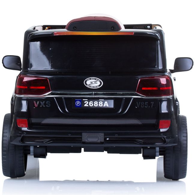 Masinuta electrica chipolino suv police patrol cu scaun din piele black hubeljppl0232b
