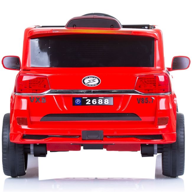 Masinuta electrica chipolino suv police patrol cu scaun din piele red hubeljppl0233r
