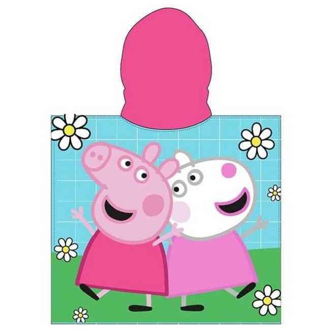 Poncho cu gluga Peppa Pig Bike Ride 55x110 cm EPLUSM EPMPP52461236 BBJEPMPP52461236_Initiala