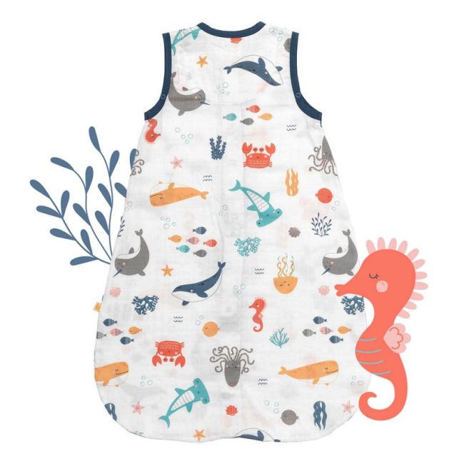 Sac de dormit Bamboo Under the Sea 90 cm 0.5 Tog BBXCJ792-05W